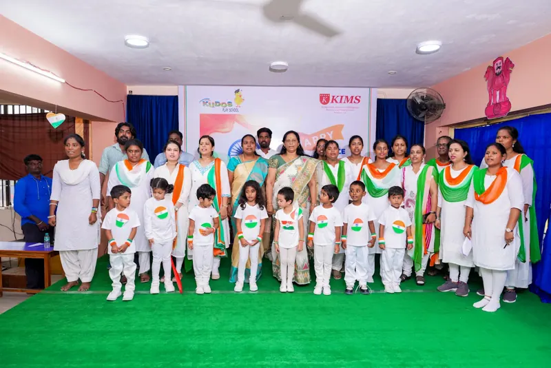 Children in costumes from different states of India